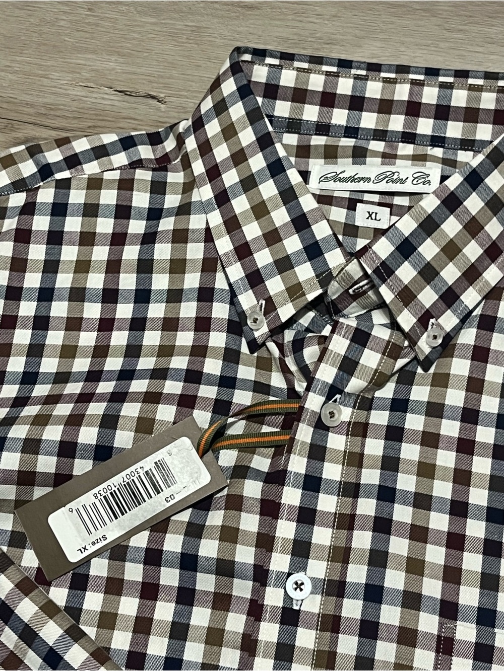 NWT Southern Point Co. SIZE Extra Large (XL) Men’s Long Sleeve Button Down Shirt